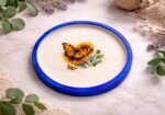 Butterfly and Sunflower coaster - bordered