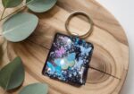 Dark glitter keychain - background