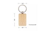 Laser-Engraved Wooden Keychain