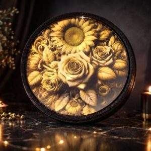 Stylish laser-engraved mirror