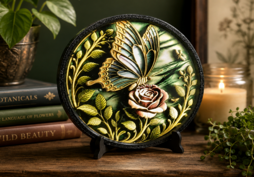 light-up butterfly mirror