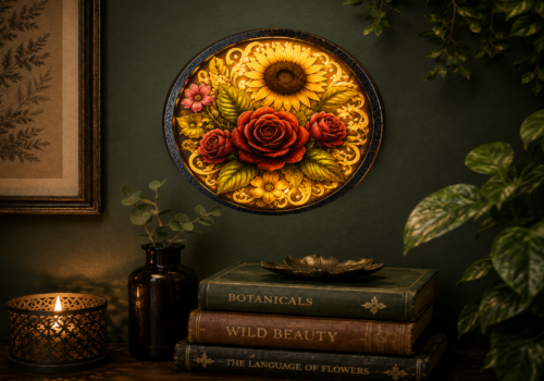 Light-Up garden mirror
